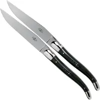 Laguiole T22MINBF horn polished 2-piece steak knife set