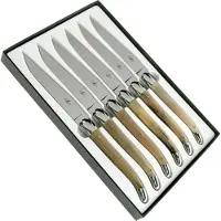 Laguiole , T62MINB, steak knife set, horn tip