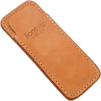 Lionsteel Vertical leather sheath with clip, hiekka
