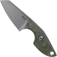 MKM-Maniago Knife Makers Mikro 2 kaulaveitsi, green canvas micarta