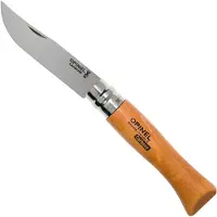 Opinel pocket knife No. 09 carbon blade with wood handle