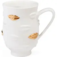 Jonathan Adler Gilded Gala Mug - White - ONE SIZE