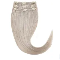 Rapunzel of sweden Classic Clip-ins Straight / Light Volume / 3 pieces 10.7 Light Grey 40 cm Hiustenpidennys 52.5 g