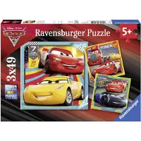 Disney Ravensburger Autot 3 Palapeli 3x49