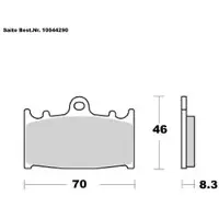 Louis Parts Orgaaniset jarrupalat SINTRATTU,KAWASAKI/SUZUKI