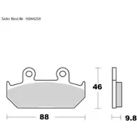 Louis Parts Orgaaniset jarrupalat erilaisia malleja
