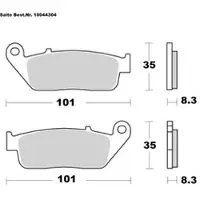 Louis Parts Orgaaniset jarrupalat erilaisia malleja