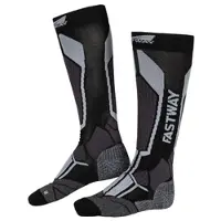 FASTWAY Uni 201 pitkä Sukat Musta/Harmaa unisex, size 39-42