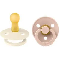 BIBS Pacifier Colour Latex Size 2 2 kpl ? Ivory/Blush