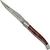 Laguiole En Aubrac 12cm Double Plates, palissander hand-filed, L0712LPI-FSB1