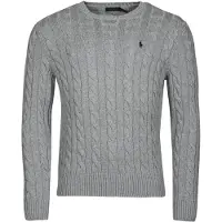 Ralph Lauren Cable-Knit Cotton Sweater - Grey - XS