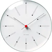Arne Jacobsen AJ Bankers seinäkello 29 cm, valkoinen