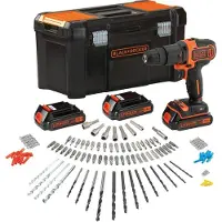 Black & Decker BDCHD181B3A, Pistooliporakone, Musta, Oranssi, 1 cm, 2,5 cm, 1 cm, 1 cm