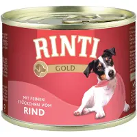 Rinti | Gold | Märkäruoka koiralle - 185 g purkki - Naudanliha 185 g