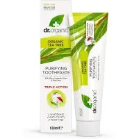 Dr Organic Hammastahna - Dr.Organic - Teepuu - 100ml - Vegaani - Sekä