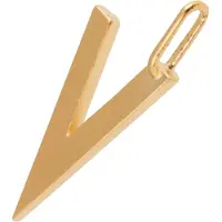 Design Letters Letter For Initial Necklace A-Z (18K Gold-Plated) - Gold - 16 MM