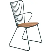 Houe Paon ruokailutuoli pine green teräs