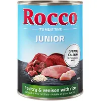Rocco Junior siipikarja & peura + riisi koiranruoka