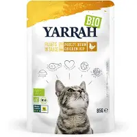 Yarrah 28x85g Fillets in Sauce luomukana Bio -kissanruoka