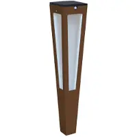 LES JARDINS LED-aurinkolyhty Tinka, sensori, 62 cm, corten himmennettävä, Ruskea/ruoste, Alumiini,