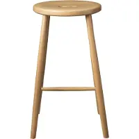 FDB Møbler J27C baarijakkara, 65 cm, lakattu tammi