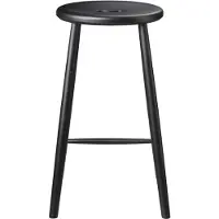 FDB Møbler J27C baarijakkara, 65 cm, musta pyökki
