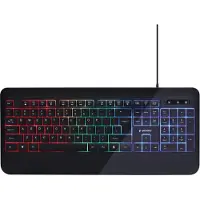 Gembird KB-UML-03, Täysikokoinen (100 %), Langallinen, USB, QWERTY, LED, musta