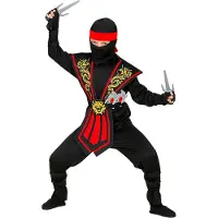 Widmann Taisteleva Ninja Lasten Naamiaisasu - Medium