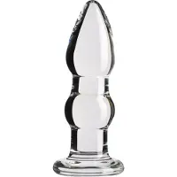 Sinful Groove Iso Lasinen Anustappi 13,3 cm - Clear