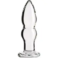 Sinful Groove Keskikokoinen Lasinen Anustappi 11,7 cm - Clear