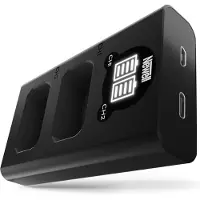 Rubbermaid Ładowarka dwukanałowa DL-USB-C do akumulator&oacute;w NP-FW50 do Sony