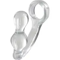ToyJoy Manpower Power Plug & Penis Ring – Kaksoisstimulaatiota ja Tehoa Intiimihetkiin Läpinäkyvä