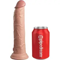 King Cock Elite 9 - realistinen dildo imukupilla 23 cm - luonnollinen