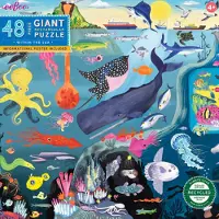 Eeboo Giant Puzzle 48 Pcs - Within The Sea - Multi/patterned - ONE SIZE