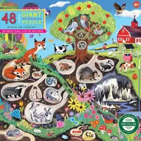Eeboo Giant Puzzle 48 Pcs - Within The Country - Multi/patterned - ONE SIZE