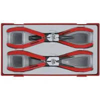 Teng Tools 4-osainen lukkorengaspihtisarja sisä- ja ulkopuolisille lukkorenkaille TT474-7