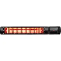 Eurom Golden 2000 Slim infrapuna-terassilämmitin ulkokäyttöön 2000 W IP65, kaukosäädin, jopa 25 m², musta