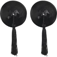Bijoux indiscrets Burlesque Pasties Nahkaiset Nännikoristeet - Black
