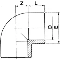 Cepex 01725 90º Pvc Ø225 Liimattava Kulma