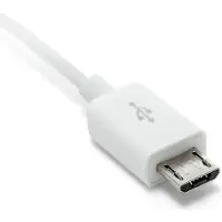 GRATEQ USB-A-Micro-USB-kaapeli 2,25 m, valkoinen