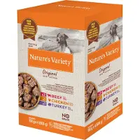 Nature’s Variety 8x150g Original Paté No Grain Mini lajitelma, naudanliha, kana, kalkkuna Nature's Variety koiranruoka