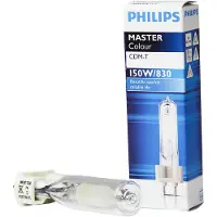 Philips MASTERColour CDM-T, 150 W, 3000 K, 12000 lm, 9000 h, Putki, Lämmin valkoinen