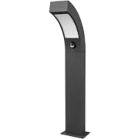 LUCANDE LED-jalustavalaisin Lennik, anturi, 60 cm, antrasiitti LENNIK, Musta, Alumiini, Moderni, pollarivalaisin - katuvalaisin