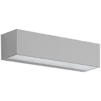 LUCANDE - Lengo LED Ulkona Seinävalaisin Down L25 Hopea