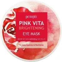 Petitfee Pink Vita kirkastava silmänympärysnaamio - 60 kpl