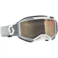 SCOTT Fury LS Snow Cross white/grey ls bronze chrome ajolasit