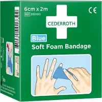 Cederroth Soft Foam Bandage Blue 6cm x 2m