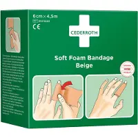 Cederroth Soft beige 6 cm x 4,5 m laastari