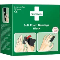 Cederroth Soft Foam Bandage Black 6cm x 4,5m
