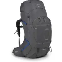 Osprey Aether Plus 70 L -vaellusrinkka rungolla (miehet) - Eclipse Grey, S/M